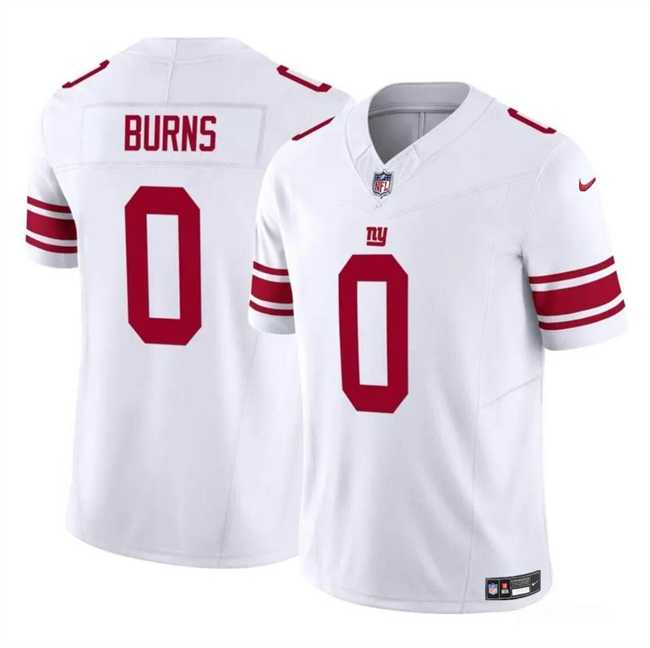 Men & Women & Youth New York Giants #0 Brian Burns White 2023 F.U.S.E. Vapor Untouchable Limited Football Stitched Jersey